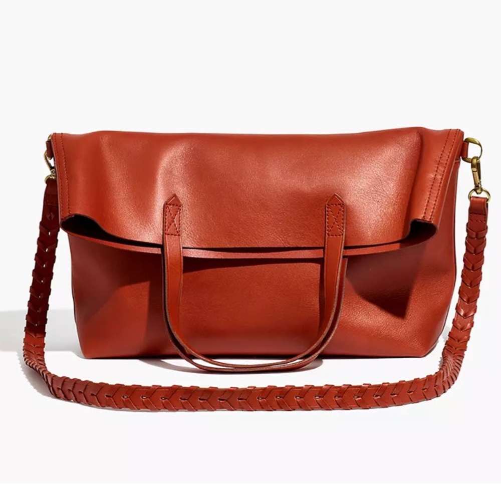 Madewell The Foldover Transport Tote: Whipstitched Edition